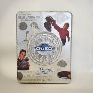 Vintage Oreo Cookie 20th Century Commemorative Tin 1999 Collectible